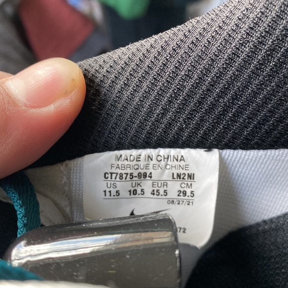 Green White and Tan Nike Air Force 1s Good Condition - Picture 5 of 6